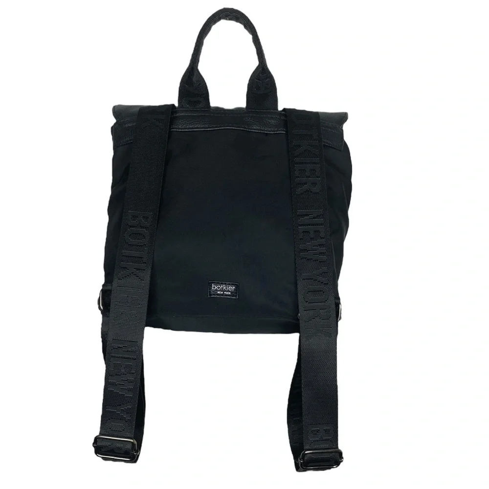 Botkier Black Nylon and Leather Backpack